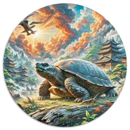 Soft-Shell Schildkröte Perching auf Rotten Holz 1000 PCS Puzzle Tier Kreisförmige EinzigKunst ige Puzzle Schwieriges Großes Stressabbau-Spielzeug Für Erwachsene Und Kinder 1000pcs (67.5X Soft-Shell Schildkröte Perching auf Rotten Holz 1000 PCS Puzzle Tier Kreisförmige EinzigKunst ige Puzzle Schwieriges Großes Stressabbau-Spielzeug Für Erwachsene Und Kinder 1000pcs (67.5X von QIAVXZIP