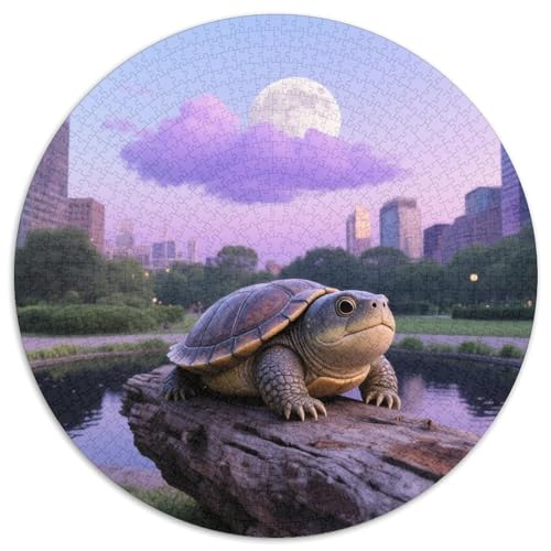 Soft-Shell Schildkröte Perching auf Rotten Holz 1000 Teile Künstlerisches Jigsaw Puzzle Tier Kreisförmige EinzigKunst ige Puzzle Schwieriges Großes Stressabbau-Spielzeug Geeignet 1000pcs Soft-Shell Schildkröte Perching auf Rotten Holz 1000 Teile Künstlerisches Jigsaw Puzzle Tier Kreisförmige EinzigKunst ige Puzzle Schwieriges Großes Stressabbau-Spielzeug Geeignet 1000pcs von QIAVXZIP