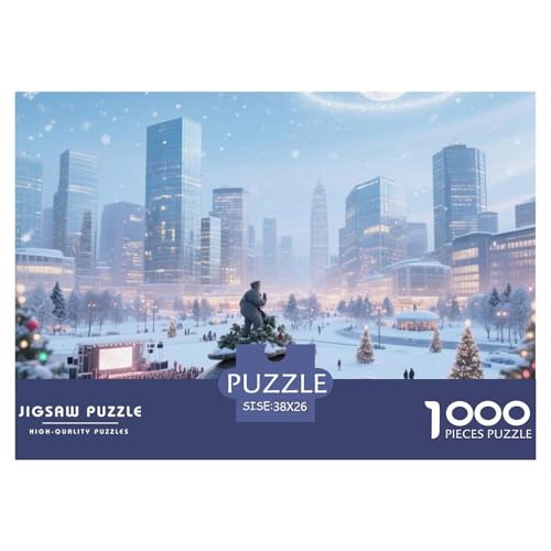 Steinschildkröte tragen Stadt 1000 Teile Klassische Puzzle Und Kinder, Teile Passen Perfekt Zusammen, Geschicklichkeitsspiel, Perfekt Für Spieleabende, Stressabbau-Spielzeug 38x26cm/1000pc von QIAVXZIP