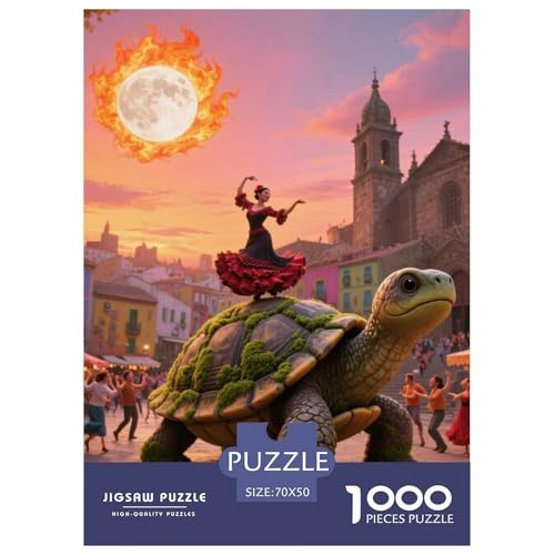 Steinschildkröte tragen Stadt 1000 Teile Klassische Puzzle Und Kinder, Teile Passen Perfekt Zusammen, Geschicklichkeitsspiel, Perfekt Für Spieleabende, Stressabbau-Spielzeug 70x50cm/1000pc Steinschildkröte tragen Stadt 1000 Teile Klassische Puzzle Und Kinder, Teile Passen Perfekt Zusammen, Geschicklichkeitsspiel, Perfekt Für Spieleabende, Stressabbau-Spielzeug 70x50cm/1000pc von QIAVXZIP