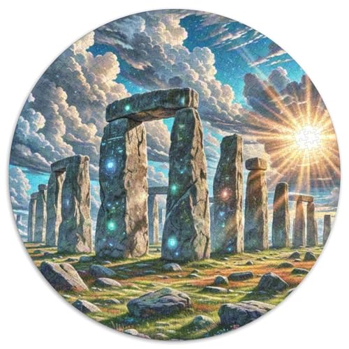 Stonehenge, Großbritannien 1000 Teile Puzzle Rundes Puzzle Schwieriges Großes Stressabbau-Spielzeug Geeignet 1000pcs (67.5x67.5cm) von QIAVXZIP