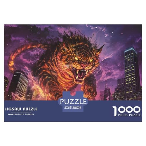 Tiger 1000 Teile Klassische Puzzle Ab 14 Jahren, Teile Passen Perfekt Zusammen, Geschicklichkeitsspiel, Premium Quality, Stressabbau-Spielzeug 38x26cm/1000pcs Tiger 1000 Teile Klassische Puzzle Ab 14 Jahren, Teile Passen Perfekt Zusammen, Geschicklichkeitsspiel, Premium Quality, Stressabbau-Spielzeug 38x26cm/1000pcs von QIAVXZIP