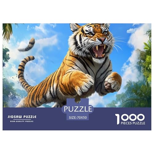 Tiger 1000 Teile Unmöglich Puzzles Ab 14 Jahren, Teile Passen Perfekt Zusammen, Geschicklichkeitsspiel, Perfekt Für Spieleabende, Pädagogisches 70x50cm/1000pcs Tiger 1000 Teile Unmöglich Puzzles Ab 14 Jahren, Teile Passen Perfekt Zusammen, Geschicklichkeitsspiel, Perfekt Für Spieleabende, Pädagogisches 70x50cm/1000pcs von QIAVXZIP