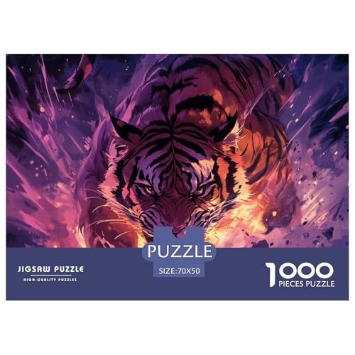 Tiger 1000 Teile Unmöglich Puzzles Ab 14 Jahren, Teile Passen Perfekt Zusammen, Geschicklichkeitsspiel, Perfekt Für Spieleabende, Pädagogisches 70x50cm/1000pcs Tiger 1000 Teile Unmöglich Puzzles Ab 14 Jahren, Teile Passen Perfekt Zusammen, Geschicklichkeitsspiel, Perfekt Für Spieleabende, Pädagogisches 70x50cm/1000pcs von QIAVXZIP