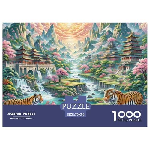 Tiger Treading Stream Valley 1000 Teile Unmöglich Puzzles Tier, Teile Passen Perfekt Zusammen, Geschicklichkeitsspiel, Perfekt Für Spieleabende, Pädagogisches 70x50cm/1000pcs Tiger Treading Stream Valley 1000 Teile Unmöglich Puzzles Tier, Teile Passen Perfekt Zusammen, Geschicklichkeitsspiel, Perfekt Für Spieleabende, Pädagogisches 70x50cm/1000pcs von QIAVXZIP