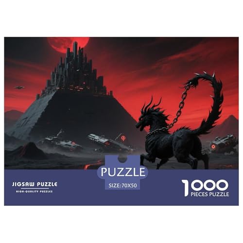 Tinte Qilin Treading Flammen 1000 Teile Schwieriges Großes Puzzle, Familien, Teile Passen Perfekt Zusammen, Geschicklichkeitsspiel, Perfekt Für Spieleabende, Stressabbau-Spielzeug 70x50cm Tinte Qilin Treading Flammen 1000 Teile Schwieriges Großes Puzzle, Familien, Teile Passen Perfekt Zusammen, Geschicklichkeitsspiel, Perfekt Für Spieleabende, Stressabbau-Spielzeug 70x50cm von QIAVXZIP