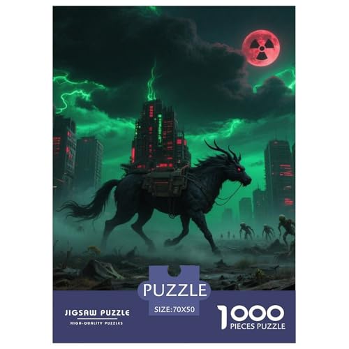 Tinte Qilin Treading Flammen 1000 Teile Schwieriges Großes Puzzle, Teile Passen Perfekt Zusammen, Geschicklichkeitsspiel, Perfekt Für Spieleabende, Stressabbau-Spielzeug 70x50cm/10 Tinte Qilin Treading Flammen 1000 Teile Schwieriges Großes Puzzle, Teile Passen Perfekt Zusammen, Geschicklichkeitsspiel, Perfekt Für Spieleabende, Stressabbau-Spielzeug 70x50cm/10 von QIAVXZIP