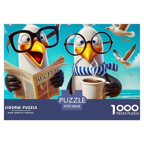 Vogel 1000 Teile Schwieriges Großes Puzzle Tier Für Erwachsene Und Kinder, Teile Passen Perfekt Zusammen, Geschicklichkeitsspiel, Perfekt Für Spieleabende, Pädagogisches 38x26cm/1000pcs von QIAVXZIP