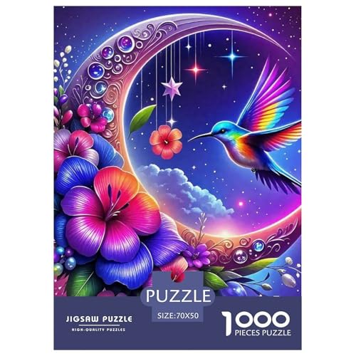 Vogel 1000 Teile Unmöglich Puzzles Tier Ab 14 Jahren, Teile Passen Perfekt Zusammen, Geschicklichkeitsspiel, Perfekt Für Spieleabende, Stressabbau-Spielzeug 70x50cm/1000pcs von QIAVXZIP