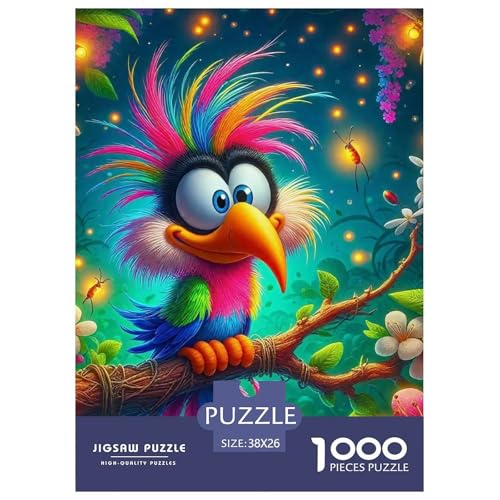 Vogel 1000 Teile Unmöglich Puzzles Tier Ab 14 Jahren, Teile Passen Perfekt Zusammen, Geschicklichkeitsspiel, Premium Quality, Pädagogisches 38x26cm/1000pcs Vogel 1000 Teile Unmöglich Puzzles Tier Ab 14 Jahren, Teile Passen Perfekt Zusammen, Geschicklichkeitsspiel, Premium Quality, Pädagogisches 38x26cm/1000pcs von QIAVXZIP