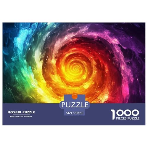 Vortex 1000 Teile Unmöglich Puzzles Ab 14 Jahren, Teile Passen Perfekt Zusammen, Geschicklichkeitsspiel, Perfekt Für Spieleabende, Stressabbau-Spielzeug 70x50cm/1000pcs von QIAVXZIP