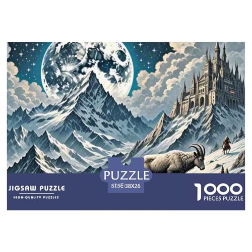 Wilde Schafe Klettern Klippe 1000 Teile Anspruchsvolles Puzzle Tier Und Kinder, Teile Passen Perfekt Zusammen, Geschicklichkeitsspiel, Premium Quality, Pädagogisches 38x26cm/1000pcs Wilde Schafe Klettern Klippe 1000 Teile Anspruchsvolles Puzzle Tier Und Kinder, Teile Passen Perfekt Zusammen, Geschicklichkeitsspiel, Premium Quality, Pädagogisches 38x26cm/1000pcs von QIAVXZIP