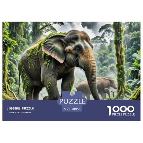 Wilder Elefant Brechen Reben 1000 Teile Klassische Puzzle Tier, Teile Passen Perfekt Zusammen, Geschicklichkeitsspiel, Premium Quality, Stressabbau-Spielzeug 70x50cm/1000pcs Wilder Elefant Brechen Reben 1000 Teile Klassische Puzzle Tier, Teile Passen Perfekt Zusammen, Geschicklichkeitsspiel, Premium Quality, Stressabbau-Spielzeug 70x50cm/1000pcs von QIAVXZIP