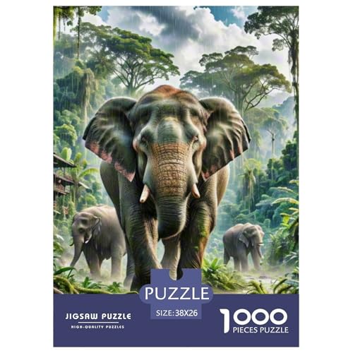 Wilder Elefant Brechen Reben 1000 Teile Schwieriges Großes Puzzle Tier, Familien, Teile Passen Perfekt Zusammen, Geschicklichkeitsspiel, Premium Quality, Pädagogisches 38x26cm/1000pcs Wilder Elefant Brechen Reben 1000 Teile Schwieriges Großes Puzzle Tier, Familien, Teile Passen Perfekt Zusammen, Geschicklichkeitsspiel, Premium Quality, Pädagogisches 38x26cm/1000pcs von QIAVXZIP