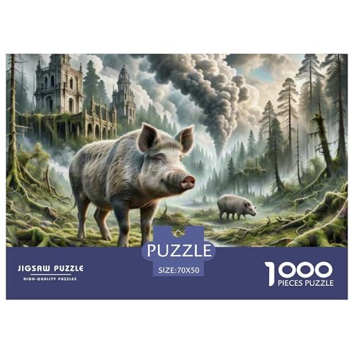 Wildschwein Arching Reben 1000 Teile Schwieriges Großes Puzzle Tier, Familien, Teile Passen Perfekt Zusammen, Geschicklichkeitsspiel, Perfekt Für Spieleabende, Pädagogisches 70x50cm/100 Wildschwein Arching Reben 1000 Teile Schwieriges Großes Puzzle Tier, Familien, Teile Passen Perfekt Zusammen, Geschicklichkeitsspiel, Perfekt Für Spieleabende, Pädagogisches 70x50cm/100 von QIAVXZIP