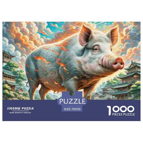 Wildschwein Arching Reben 1000 Teile Schwieriges Großes Puzzle Tier Und Kinder, Teile Passen Perfekt Zusammen, Geschicklichkeitsspiel, Perfekt Für Spieleabende, Pädagogisches 70x50cm/10 Wildschwein Arching Reben 1000 Teile Schwieriges Großes Puzzle Tier Und Kinder, Teile Passen Perfekt Zusammen, Geschicklichkeitsspiel, Perfekt Für Spieleabende, Pädagogisches 70x50cm/10 von QIAVXZIP