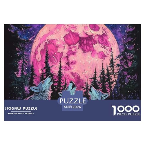 Wolf 1000 Teile Unmöglich Puzzles Ab 14 Jahren, Teile Passen Perfekt Zusammen, Geschicklichkeitsspiel, Perfekt Für Spieleabende, Pädagogisches 38x26cm/1000pcs Wolf 1000 Teile Unmöglich Puzzles Ab 14 Jahren, Teile Passen Perfekt Zusammen, Geschicklichkeitsspiel, Perfekt Für Spieleabende, Pädagogisches 38x26cm/1000pcs von QIAVXZIP