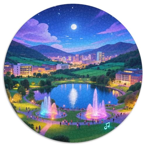 im Lake District 1000 PCS Puzzle Rundes Puzzle Schwieriges Großes Stressabbau-Spielzeug Für Erwachsene Und Kinder 1000pcs (67.5x67.5cm) von QIAVXZIP
