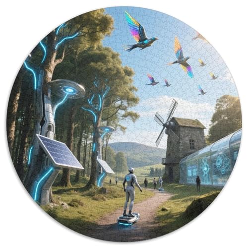 im Lake District 1000 PCS Puzzle Rundpuzzle Schwieriges Großes Stressabbau-Spielzeug Für Erwachsene Und Kinder 1000pcs (67.5x67.5cm) von QIAVXZIP