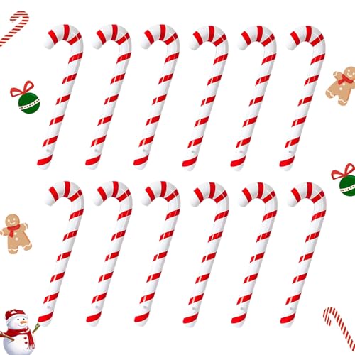 Aufblasbare Weihnachts-Süßigkeitenstangen für Weihnachtsdekorationen, Outdoor-Urlaubsdekorationen, 89,9 cm, 12 Stück QIFU Aufblasbare Weihnachts-Süßigkeitenstangen für Weihnachtsdekorationen, Outdoor-Urlaubsdekorationen, 89,9 cm, 12 Stück QIFU von QIFU