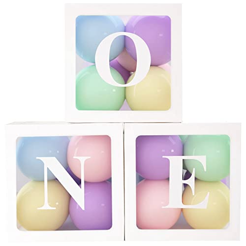 1. Geburtstag Ballon Box für Junge Mädchen,Geburtstagsdeko 1 Jahr,Erster Geburtstag Box mit 30 Pastell Luftballons für ONE Geburtstag Deko, Babyparty, Baby Shower Deko Geburtstagsdeko 1 Jahr… 1. Geburtstag Ballon Box für Junge Mädchen,Geburtstagsdeko 1 Jahr,Erster Geburtstag Box mit 30 Pastell Luftballons für ONE Geburtstag Deko, Babyparty, Baby Shower Deko Geburtstagsdeko 1 Jahr… von QIFU
