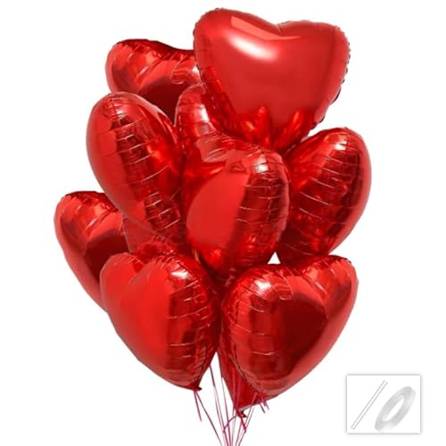 rote herzförmige Luftballons von QIFU