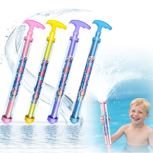 Feuerwerks Wasserpistole Spielzeug, 4 Stück Wasserspritzpistolen für Kinder Erwachsene, Wassersprühspielzeug für Strand Pool und Partys Feuerwerks Wasserpistole Spielzeug, 4 Stück Wasserspritzpistolen für Kinder Erwachsene, Wassersprühspielzeug für Strand Pool und Partys von QIGHLIS