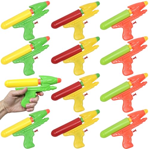 Packung mit 12 Wasserpistolen, 20 cm, Strandspielzeug für Kinder, Wasserpistolen für Pool, Strand, Outdoor, Spielzeug für Kinder, Sommer-Partytaschen Packung mit 12 Wasserpistolen, 20 cm, Strandspielzeug für Kinder, Wasserpistolen für Pool, Strand, Outdoor, Spielzeug für Kinder, Sommer-Partytaschen von QILZO