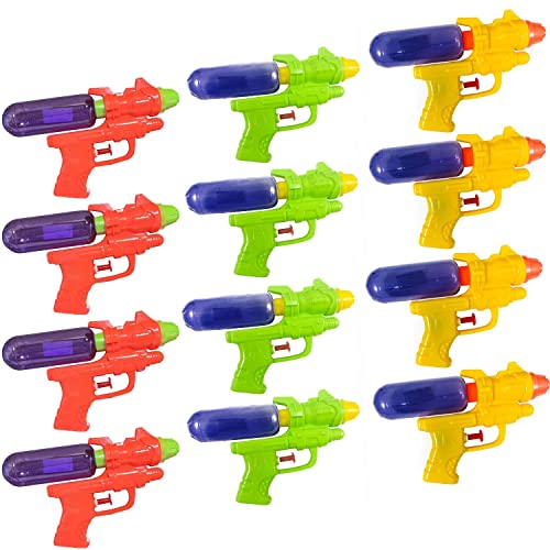 Packung mit 12 Wasserpistolen für Kinder 17cm, Wasserpistole für Pool, Strand, Outdoor, Spielzeug für Kinder, Sommerparty-Taschen, Wasserpistole Packung mit 12 Wasserpistolen für Kinder 17cm, Wasserpistole für Pool, Strand, Outdoor, Spielzeug für Kinder, Sommerparty-Taschen, Wasserpistole von QILZO