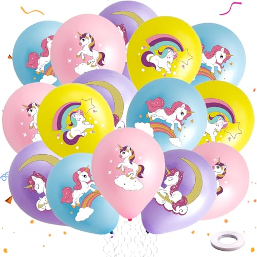 20 Stück Einhorn Luftballons,Einhorn Geburtstagsdeko,Einhorn Deko,Unicorn Birthday Decoration,Einhorn Luftballon,Luftballons Geburtstag für Geburtstag Thema Party 20 Stück Einhorn Luftballons,Einhorn Geburtstagsdeko,Einhorn Deko,Unicorn Birthday Decoration,Einhorn Luftballon,Luftballons Geburtstag für Geburtstag Thema Party von QIMMU