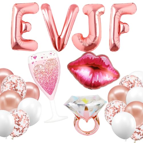 EVJF Ballon,EVJF Decoration Kit,EVJF Decoration,Aluminium EVJF Balloon,Ballon für Junggesellinnenabschied, Brautdusche, Hen Party EVJF Ballon,EVJF Decoration Kit,EVJF Decoration,Aluminium EVJF Balloon,Ballon für Junggesellinnenabschied, Brautdusche, Hen Party von QIMMU