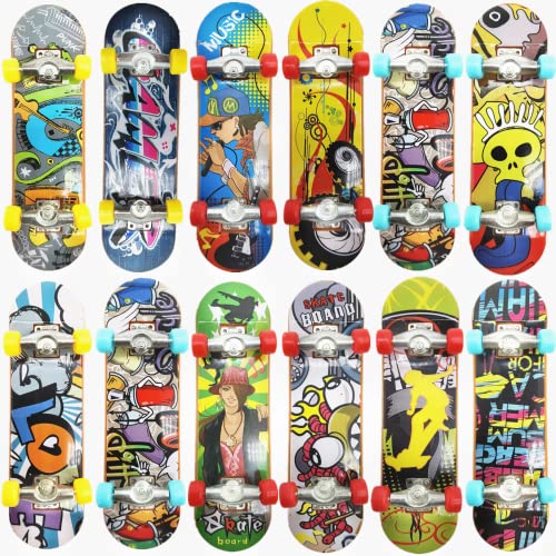 Finger-Skateboards, 5 Pack Finger Skates Mini Griffbrett Deck Truck Fingerboard Skatepark Spielzeug Fingerspielzeug für Kinder von QINIFIFY