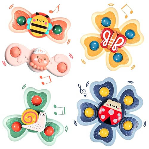 5 Stück Saugnapf Spinner Spielzeug für Baby, Fidget Spinner Spinning Top Saugspielzeug, ,Badewannen-Spielzeug für Kinder,Geschenk für Kindergeburtstage Montessori Spielzeug Ab 1 2 3 Jahr 5 Stück Saugnapf Spinner Spielzeug für Baby, Fidget Spinner Spinning Top Saugspielzeug, ,Badewannen-Spielzeug für Kinder,Geschenk für Kindergeburtstage Montessori Spielzeug Ab 1 2 3 Jahr von QITIXI:OU