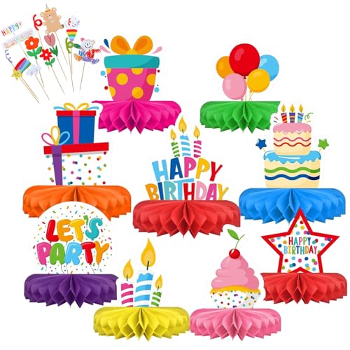 9 Stück Wabenbälle Tischdeko, Geburtstag Tischdeko Kindergeburtstag,Honeycomb Party Dekorationen mit Kuchen Kerzen Sternenmuster,Bienenwabe Mittelstücke Geburtstag für Jungen Mädchen Tischdekorationen 9 Stück Wabenbälle Tischdeko, Geburtstag Tischdeko Kindergeburtstag,Honeycomb Party Dekorationen mit Kuchen Kerzen Sternenmuster,Bienenwabe Mittelstücke Geburtstag für Jungen Mädchen Tischdekorationen von QITIXI:OU