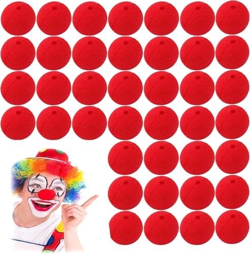 QIUMING 40 Stücke clownsnasen rot Rot Clown Nase Clown Nase Rote Schaumstoff clownsnase Erwachsene Accessoires für Halloween Weihnachten Kostüm Neuheit Karneval (Rot, unkomprimiert Verpackung, 5 cm) QIUMING 40 Stücke clownsnasen rot Rot Clown Nase Clown Nase Rote Schaumstoff clownsnase Erwachsene Accessoires für Halloween Weihnachten Kostüm Neuheit Karneval (Rot, unkomprimiert Verpackung, 5 cm) von QIUMING