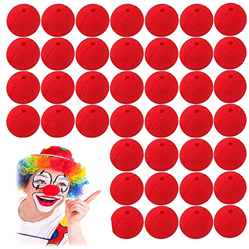 QIUMING 40 Stücke clownsnasen rot Rot Clown Nase Clown Nase Rote Schaumstoff clownsnase Erwachsene Accessoires für Halloween Weihnachten Kostüm Neuheit Karneval (Rot, komprimierte Verpackung, 5 cm) QIUMING 40 Stücke clownsnasen rot Rot Clown Nase Clown Nase Rote Schaumstoff clownsnase Erwachsene Accessoires für Halloween Weihnachten Kostüm Neuheit Karneval (Rot, komprimierte Verpackung, 5 cm) von QIUMING