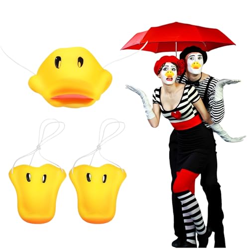 QIUMING Entennase Entenschnabel Entennase Nasenmasken Entenschnabel Halloween Kostüm Zubehör für Erwachsene para Carnaval, Carnaval, Halloween, Cosplay varias fiestas (nariz de pato) von QIUMING