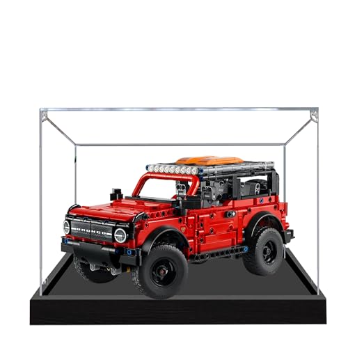 Acryl-Vitrine für Lego 42213 Geländewagen Bauset, transparente Box, klare Vitrine, Schaukasten kompatibel mit Lego 42213 (Modell nicht im Lieferumfang enthalten) (Transparent 2MM) von QIXINDGYH