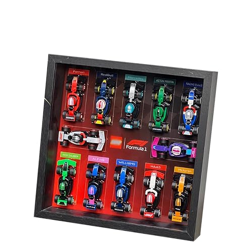 Acryl-Vitrine für Lego 71049 Lotterie F1-Rennwagen-Modell, 3 mm staubdichte Schaukasten, Vitrine Kompatibel mit Lego 71049 (Modell Nicht Enthalten) (Fotorahmen B) von QIXINDGYH