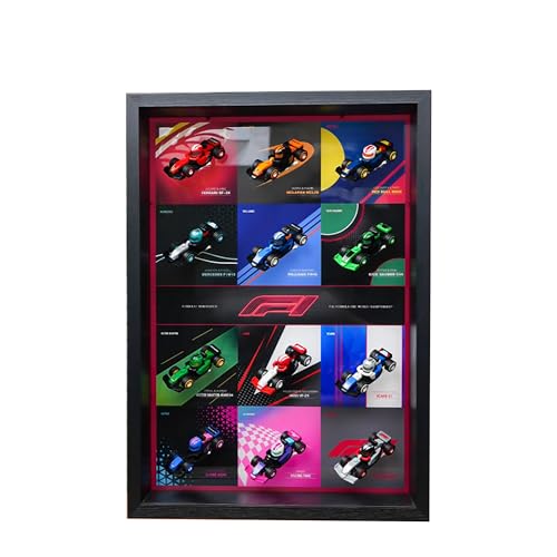 Acryl-Vitrine für Lego 71049 Lotterie F1-Rennwagen-Modell, 3 mm staubdichte Schaukasten, Vitrine Kompatibel mit Lego 71049 (Modell Nicht Enthalten) (Fotorahmen E) von QIXINDGYH