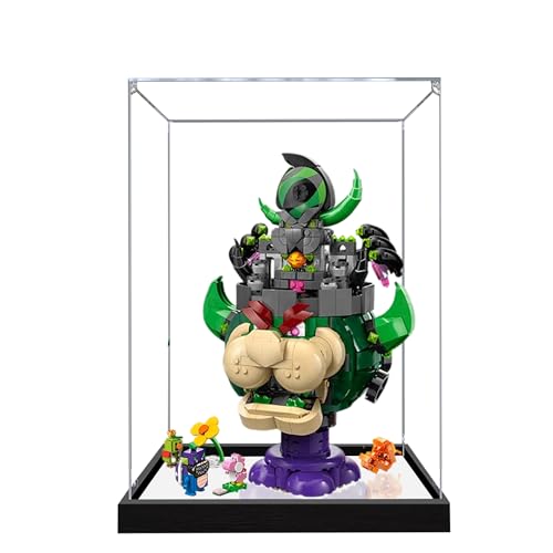 Acryl-Vitrine für Lego 72042 Prinz Florian und Schloss Cooles Bauset, Vitrine, transparente Box, Schaukasten kompatibel mit Lego 72042 (nur Hülle, kein Modell) (Transparent 2MM+Spiegel) von QIXINDGYH