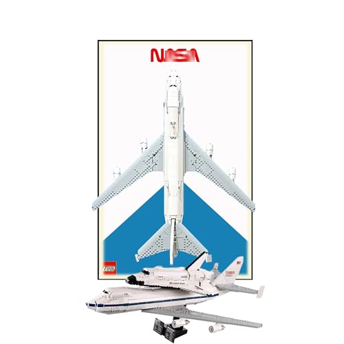 Display Wallboard für Lego 10360 Space Shuttle Transport - Wandhalterung Display Ständer Kunst Wandhalterung Rahmen für Rennwagen Bauset - 50 x 80 cm (Lichtleiste USB Typ B) von QIXINDGYH