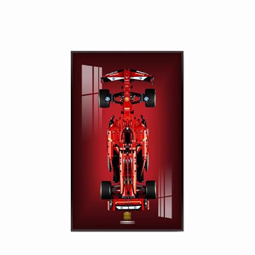 Display Wallboard für Lego 42207 Rennwagen - Wand Fotorahmen, Ausstellungsständer, Wandhalterung Rahmen für Rennwagen Bauset, Wand Fotorahmen - 80 x 50 cm (42207 D) von QIXINDGYH