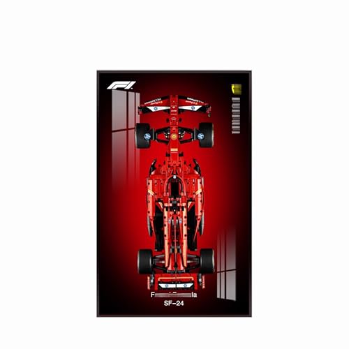 Display Wallboard für Lego 42207 Rennwagen - Wand Fotorahmen, Ausstellungsständer, Wandhalterung Rahmen für Rennwagen Bauset, Wand Fotorahmen - 80 x 50 cm (42207 G) von QIXINDGYH