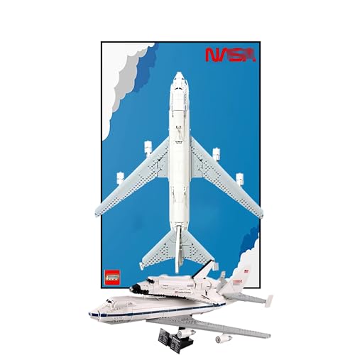 Display Wandboard für Lego 10360 Space Shuttle Transport - Wandhalterung Display Ständer Kunst Wandhalterung Rahmen für Rennwagen Bauset - 50 x 80 CM (C) von QIXINDGYH