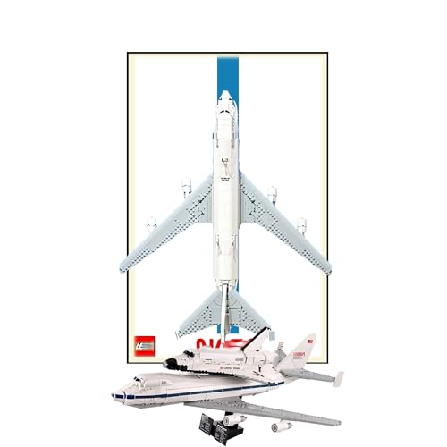 Display Wandboard für Lego 10360 Space Shuttle Transport - Wandhalterung Display Ständer Kunst Wandhalterung Rahmen für Rennwagen Bauset - 50 x 80 cm (Lichtleiste USB Typ A) von QIXINDGYH