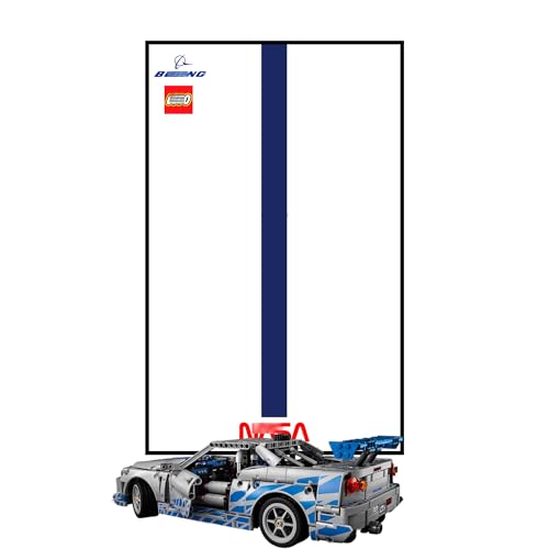 Display Wandboard für Lego 42210 Rennwagen - Wandhalterung Display Ständer Kunst Wandhalterung Rahmen für Rennwagen Bauset - 50 x 80 cm (B) von QIXINDGYH