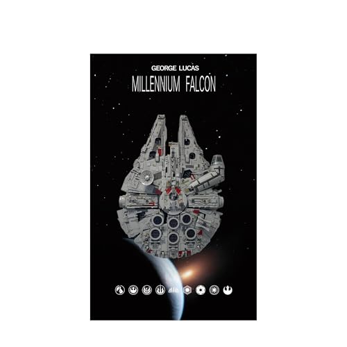 Display Wandboard für Lego 75375 Millennium Falcon - Wandhalterung Display Ständer Kunst Wandhalterung Rahmen für Rennwagen Bauset, Ideales Geschenk für Modellbegeisterte - 50 x 80 cm (75375 B) von QIXINDGYH