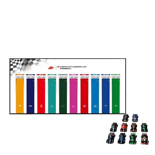 Display Wandboard für Lego 77242-77251 Rennwagen - Wandhalterung Display Ständer Kunst Wandhalterung Rahmen für Motorrad Bauset - 113 x 54 cm (B) von QIXINDGYH