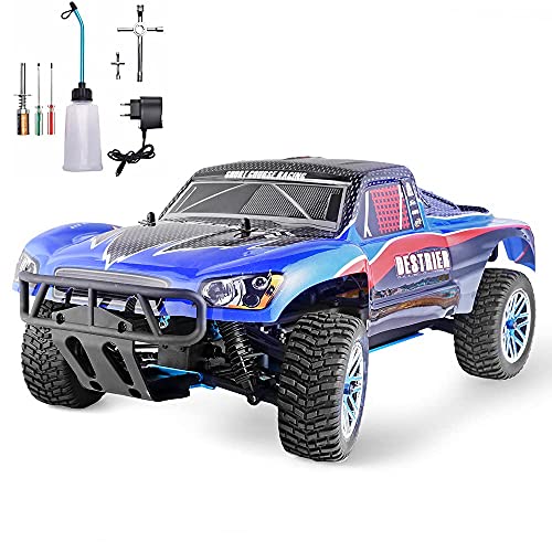 QIYHBVR 1/10 2,4 GHz Short Course Monster Nitro Gasbetriebener RC Offroad 4WD LKW Benzinmotor RC Fahrzeug Gasmotor RC Buggy Geburtstag QIYHBVR 1/10 2,4 GHz Short Course Monster Nitro Gasbetriebener RC Offroad 4WD LKW Benzinmotor RC Fahrzeug Gasmotor RC Buggy Geburtstag von QIYHBVR